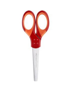 FC181550,Foarfeca scolara cu protectie grip rosie faber-castell 2