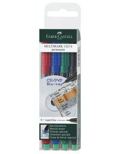 FC152304,Marker permanent set 4 s multimark faber-castell