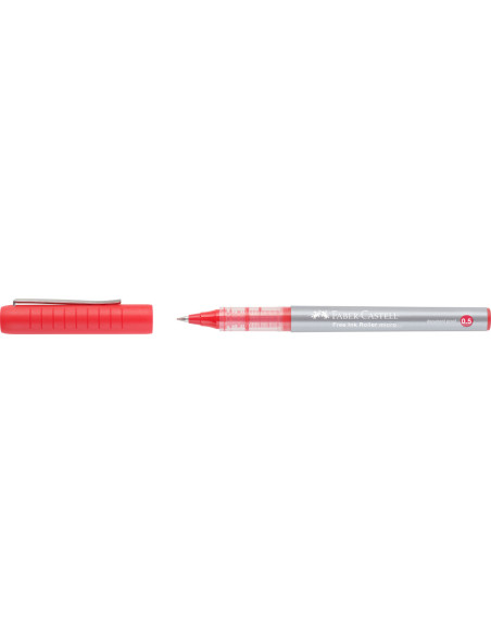 FC348503,Roller free ink 0.5mm rosu faber-castell