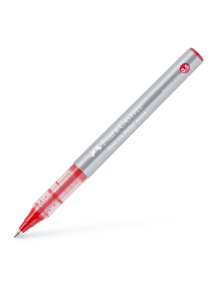FC348503,Roller free ink 0.5mm rosu faber-castell