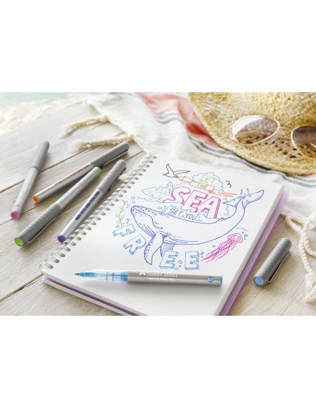 FC348151,Roller free ink 0.7mm albastru faber-castell