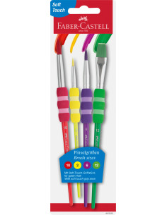 FC481600,Set 4 pensule soft touch faber-castell