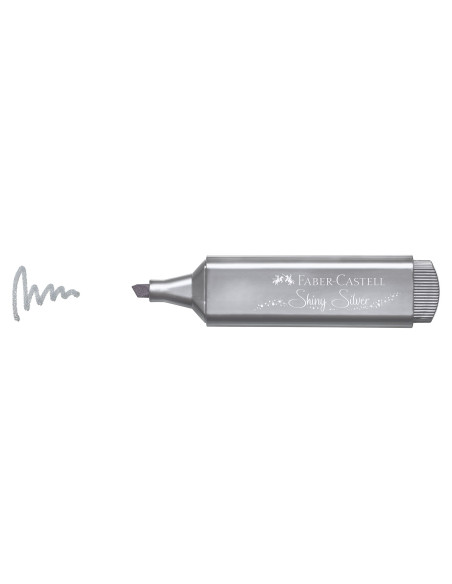 FC154661,Textmarker argintiu metalizat 1546 faber-castell