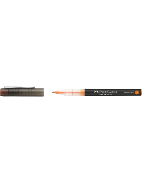 FC348315,Roller free ink 1.5mm portocaliu faber-castell