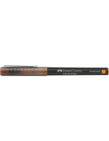 FC348315,Roller free ink 1.5mm portocaliu faber-castell