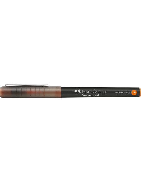 FC348315,Roller free ink 1.5mm portocaliu faber-castell