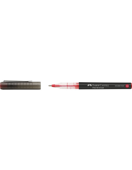 FC348321,Roller free ink 1.5mm rosu faber-castell