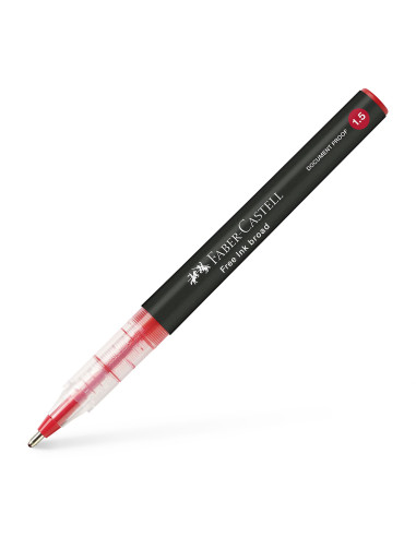 FC348321,Roller free ink 1.5mm rosu faber-castell