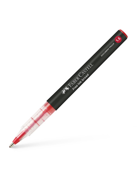 FC348321,Roller free ink 1.5mm rosu faber-castell