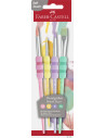 FC481620,Set 4 pensule soft touch pastel faber-castell
