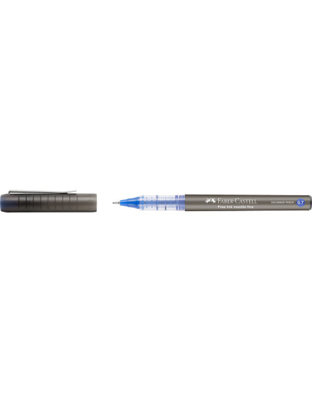 FC348251,Roller free ink needle 0.7mm albastru faber-castell