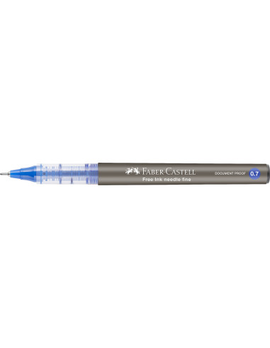 FC348251,Roller free ink needle 0.7mm albastru faber-castell
