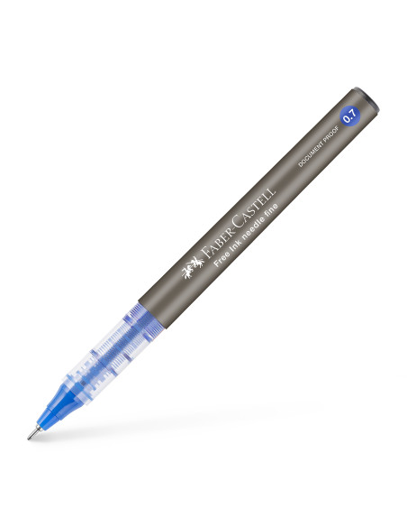 FC348251,Roller free ink needle 0.7mm albastru faber-castell