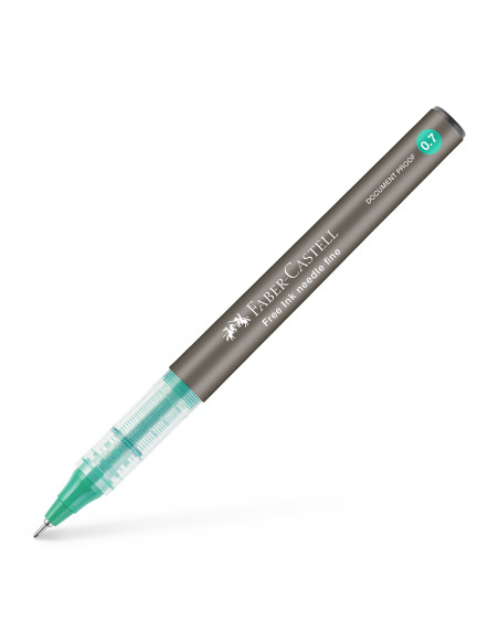 FC348263,Roller free ink needle 0.7mm verde faber-castell
