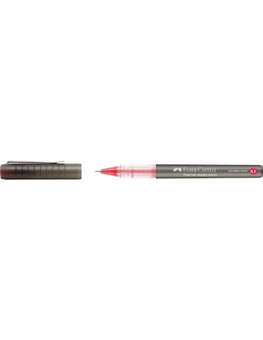 FC348603,Roller free ink needle 0.5mm rosu faber-castell