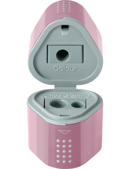 FC183804,Ascutitoare tripla grip 2001 rose faber-castell.