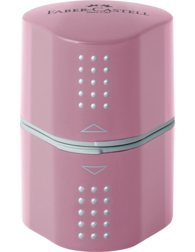 FC183804,Ascutitoare tripla grip 2001 rose faber-castell.