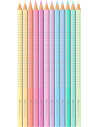 FC201910,Set cadou 12 creioane colorate pastel sparkle faber-castell