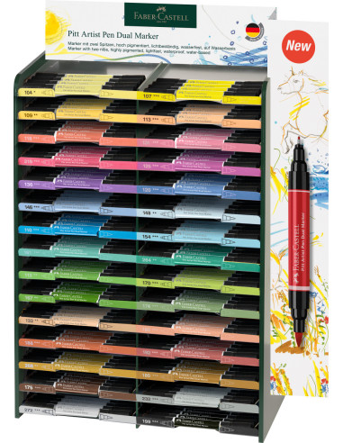 FC162000,Display 120 buc pitt artist pen dual marker faber-castell