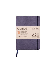 CAI200,Notebook cu copertă moale din piele Cuirise, A5, Clairefontaine Oil