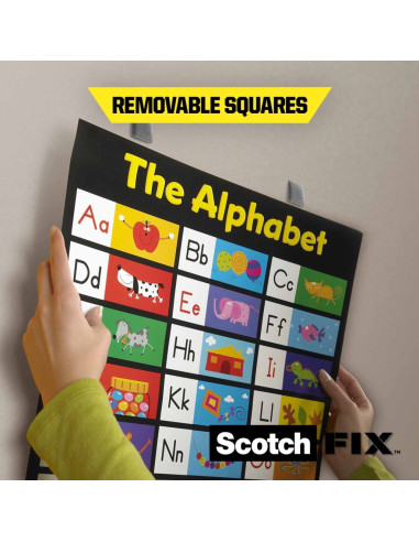 BAD087,Benzi dublu adezive montare interior repozitionabile, 64 bucăți/pachet, Scotch-Fix™