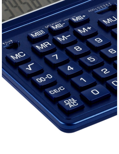 CAL042,Calculator de birou 12 digiți, 204 x 155 x 33 mm, Eleven SDC-444XR Albastru