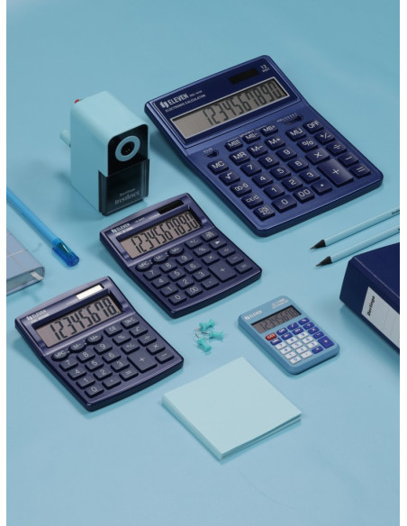 CAL042,Calculator de birou 12 digiți, 204 x 155 x 33 mm, Eleven SDC-444XR Albastru