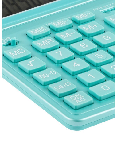 CAL042,Calculator de birou 12 digiți, 204 x 155 x 33 mm, Eleven SDC-444XR Verde