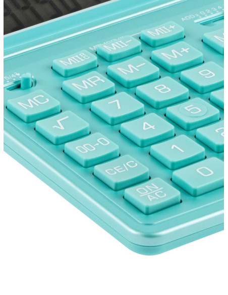 CAL042,Calculator de birou 12 digiți, 204 x 155 x 33 mm, Eleven SDC-444XR Verde