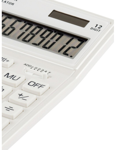 CAL042,Calculator de birou 12 digiți, 204 x 155 x 33 mm, Eleven SDC-444XR Alb
