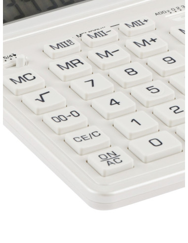 CAL042,Calculator de birou 12 digiți, 204 x 155 x 33 mm, Eleven SDC-444XR Alb