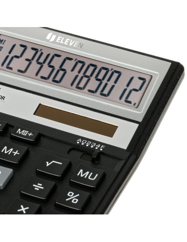 CAL044,Calculator de birou 12 digiți, 203 x 158 x 31 mm, Eleven SDC-888X-BK
