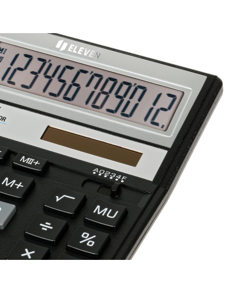 CAL044,Calculator de birou 12 digiți, 203 x 158 x 31 mm, Eleven SDC-888X-BK