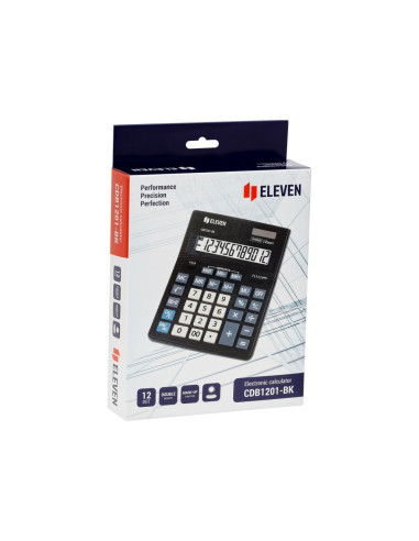 CAL046,Calculator de birou 12 digiți, 205 x 155 x 35 mm, Eleven CDB1201-BK