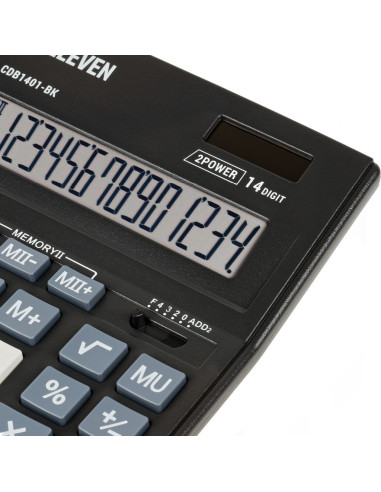 CAL047,Calculator de birou 14 digiți, 205 x 155 x 35 mm, Eleven CDB1401-BK CAL047,Calculator de birou 14 digiți, 205 x 155 x 35 mm, Eleven CDB1401-BK