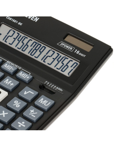 CAL048,Calculator de birou 16 digiți, 205 x 155 x 35 mm, Eleven CDB1601-BK