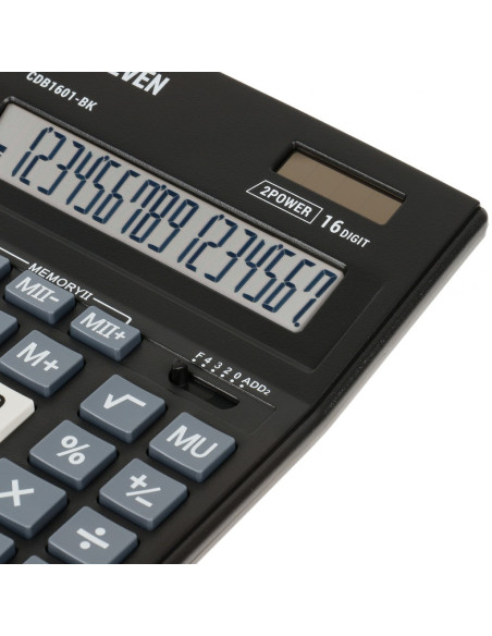 CAL048,Calculator de birou 16 digiți, 205 x 155 x 35 mm, Eleven CDB1601-BK