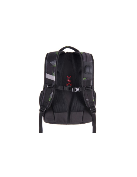 SKG167,Rucsac Pulse Music Green Arrow