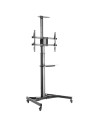 ICA-TR46,Stand TV mobil pe roti, raft pentru dispozitive multimedia, 37 - 70 inch, reglabil, TECHLY, negru, ICA-TR46 "ICA-TR46"