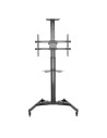 ICA-TR46,Stand TV mobil pe roti, raft pentru dispozitive multimedia, 37 - 70 inch, reglabil, TECHLY, negru, ICA-TR46 "ICA-TR46"