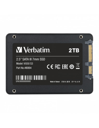 SSD Verbatim Vi550 S3 2TB 2.5" SATA III, 550MB/s "49354",49354