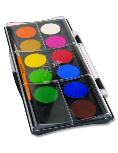 AD2290932,Acuarele 12 culori 30mm + pensula adel