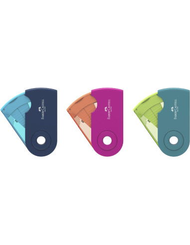 FC182704,Ascutitoare plastic dubla sleeve trend 2019 faber-castell