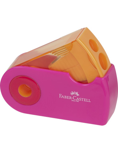 FC182704,Ascutitoare plastic dubla sleeve trend 2019 faber-castell