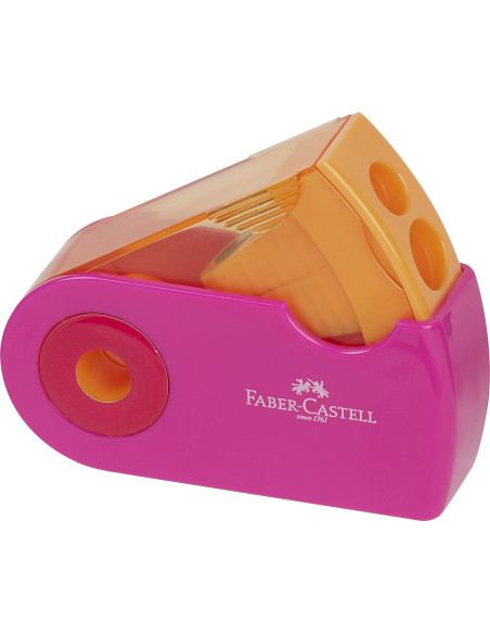FC182704,Ascutitoare plastic dubla sleeve trend 2019 faber-castell
