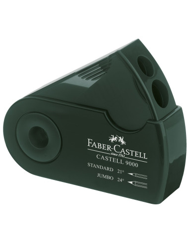 FC582800,Ascutitoare plastic dubla sleeve verde faber-castell