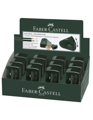 FC582800,Ascutitoare plastic dubla sleeve verde faber-castell