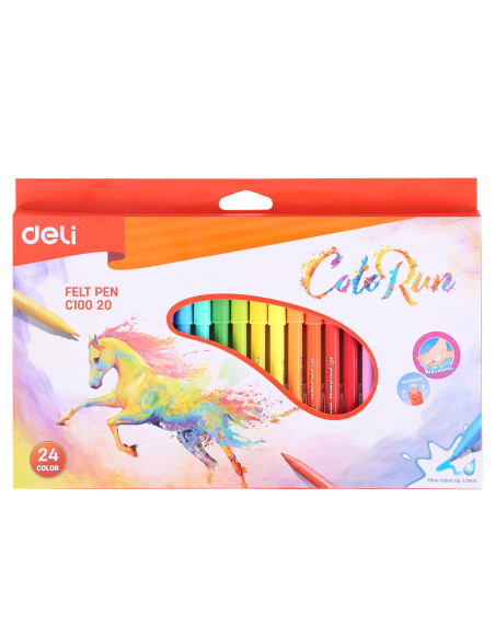 DLEC10020,Carioci 24 culori deli