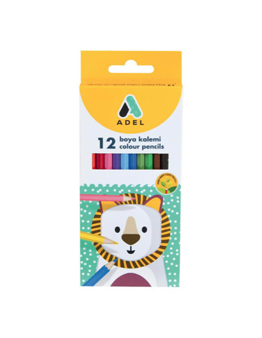 AD2112315,Creioane colorate 12 culori adel