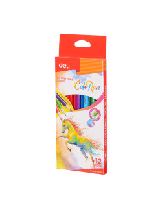 DLEC00300,Creioane colorate 12 culori colorun deli